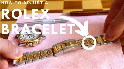 rolex bracelet adjustment instructions.